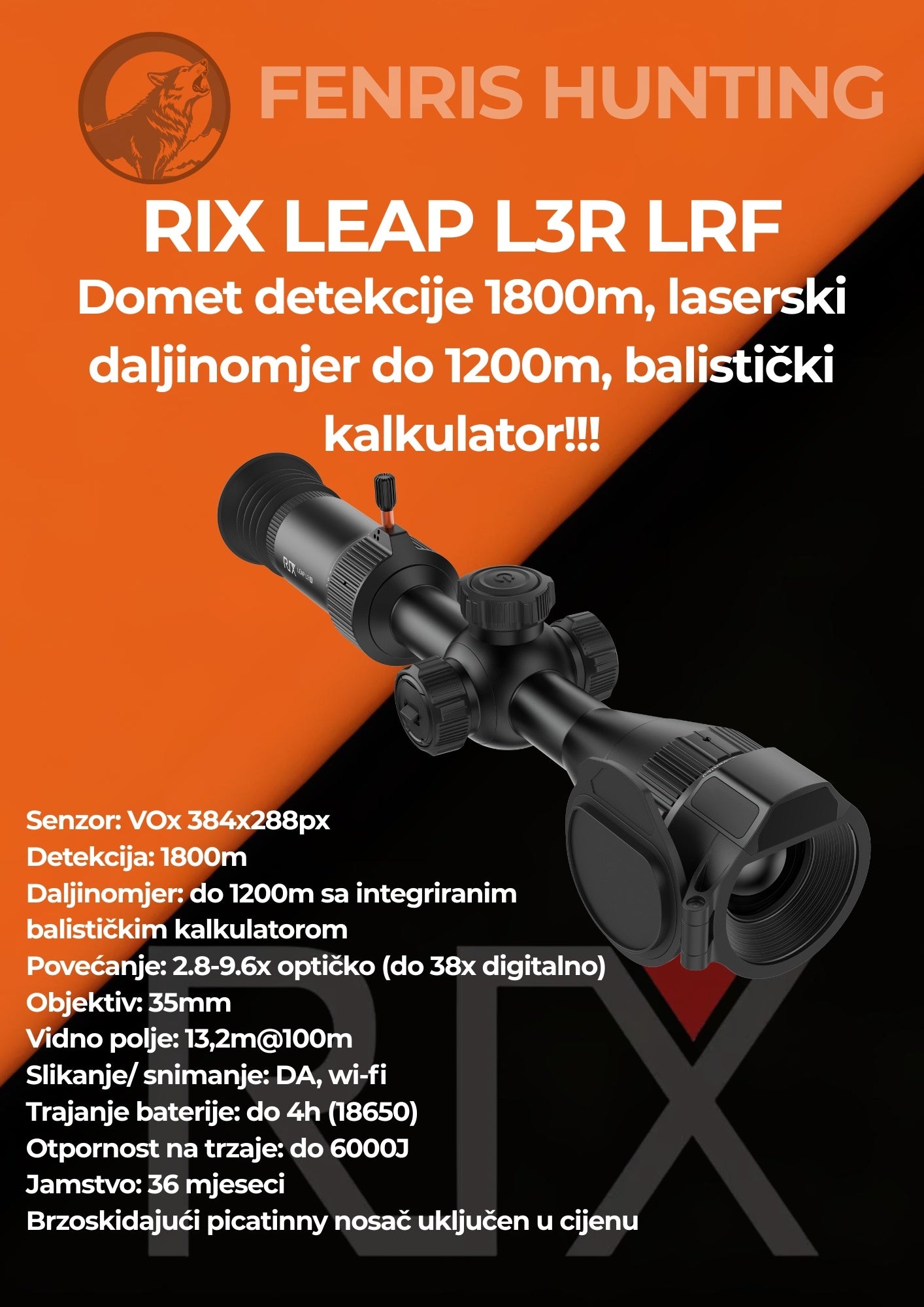Rix Leap L3R termovizijska kamera