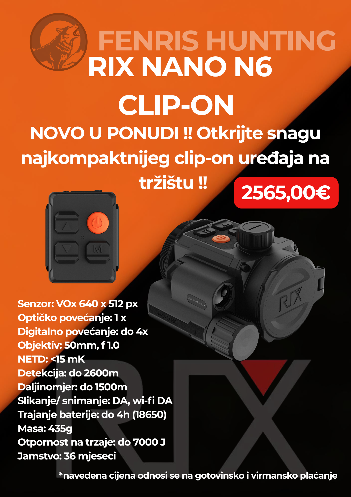RIX Nano N6 Clip-on